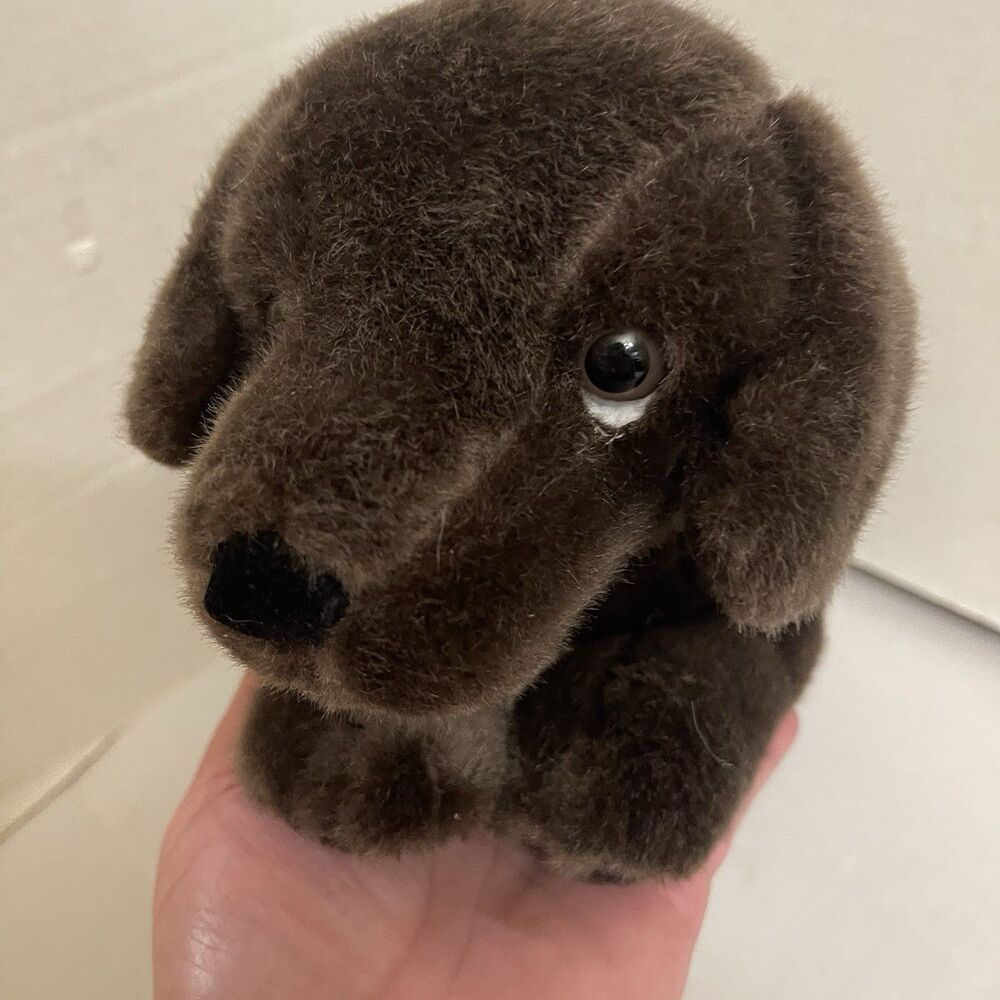 Russ Berrie Fudge Chocolate Labrador Dog Plush Love Pets Vintage Brown Lab 47661